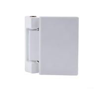 Gdfnmogo Cerniera per bandiera per porta, kit hardware di sicurezza ispessito per finestre e porte in UPVC, compatibile con mano sinistra e destra, struttura in ferro ABS, 62 x 45 mm, bianca