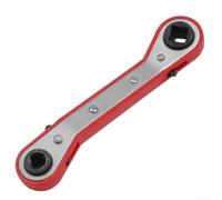 Gdfnmogo Chiave a cricchetto multi formato in acciaio al carbonio per servizio di apparecchiature di refrigerazione con design a doppia testa con aperture da 1/4, 3/8, 5/16, 3/16 (D)