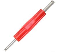 Gdfnmogo Chiave dinamometrica con nucleo valvola 0,45 N/M con doppia testa per auto, moto, pneumatici TPMS sgonfiaggio e rimozione, rosso + nero chiave in acciaio (doppia estremità)