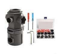 Gdfnmogo Chiave multifunzione 16 in 1 per lavabo, strumento di rimozione aeratore per rubinetto, set di chiavi in nylon per lavello da cucina e bagno, gorgogliatore, angolo (B)