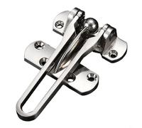 Gdfnmogo Chiavistello per porta in acciaio inox, per camera da letto, antifurto, barra di sicurezza con resistenza 272,2 kg, fibbia per porta sicura per bambini, per casa, hotel, locanda (nero)