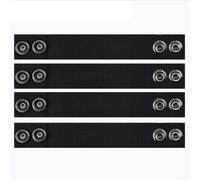 Gdfnmogo Cinghie regolabili in nylon con doppi bottoni a pressione per cinture da 5 a 5 cm, confezione da 4 fermi per attrezzi resistenti per polizia