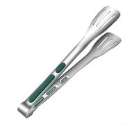 Gdfnmogo Clip per alimenti in acciaio inox per pane e barbecue, 17,5 x 3,5 cm/23,5 x 4,5 cm/28,5 x 4,5 cm, pinze da cucina multi-formato per grigliare, cuocere e servire (30,5 cm 304)