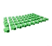 Gdfnmogo Clip per tubi per serra per reti di copertura in plastica e film a tunnel, clip di copertura per file, 40 o 50 pezzi, morsetti in plastica da giardino compatibili con 7-8 mm e 19-20 mm (50