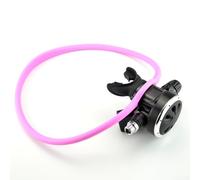 Gdfnmogo Collana con regolatore per immersioni subacquee, in silicone, supporto per polipo, per immersioni subacquee e snorkeling, mantiene il regolatore secondario al sicuro sotto (rosa)