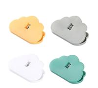 Gdfnmogo Confezione da 10 clip in ABS per sacchetti per alimenti da cucina, chiusura ermetica per snack, cereali, caffè e patatine fritte, riutilizzabili, colore verde mare