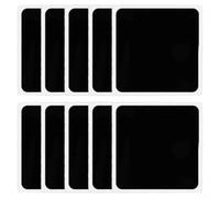 Gdfnmogo Confezione da 10 supporti trasparenti per cruscotto Ph Plus, riutilizzabili, multiuso, per tappetino in silicone antiscivolo per auto, tappetini antiscivolo per telefono, nero (nero)