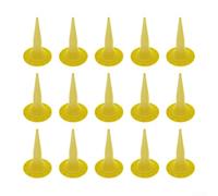Gdfnmogo Confezione da 15 ugelli per sigillatura riutilizzabili per applicazione di sigillanti, set di ugelli per colla gialla per interni ed esterni, per sigillare crepe e giunti, 10 x 5,6 x 2 cm