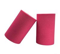 Gdfnmogo Confezione da 2 cuscinetti di ricambio in schiuma per gambe e arricciature, rulli in schiuma ad alta densità per panca pesi, tavolo a inversione e casa (140 mm, rosso rosa)
