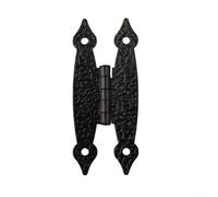 Gdfnmogo Confezione da 4 cerniere in ghisa da 8,9 cm, a forma di H, con finitura nera anticata, per mobili da cucina, armadi, restauri e progetti fai da te