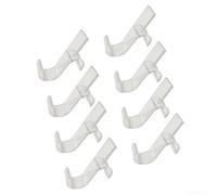 Gdfnmogo Confezione da 8 ganci in plastica per asciugare il termosifone, design moderno per un uso efficiente in bagno o lavanderia (trasparente)