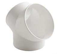Gdfnmogo Connettore di giunzione a T rotondo in plastica, per tubo flessibile, estrattore per tubo flessibile, giunto a Y, per aria condizionata domestica (200 mm)
