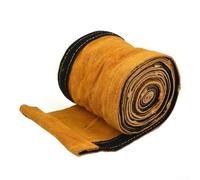 Gdfnmogo Copertura per cavo di saldatura TIG da 3,5 m per MIG/Plasma, resistente a due strati in pelle bovina, resistente all'abrasione e ignifuga, giallo (3,5 metri)