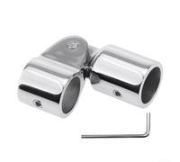 Gdfnmogo Copertura scorrevole in acciaio inossidabile 316 di grado marino per barche Bimini Top Mounted con raccordi a occhiello parasole giunto fisso, per hardware di coperta 22/25 mm (25 mm)