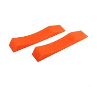 Gdfnmogo Coppia di cunei distanziatori per bilancieri in silicone, per carico e scarico di pesi - 235 x 45 mm - Tappetino antiscivolo da palestra, inodore e durevole per casa o ufficio (arancione)