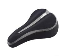 Gdfnmogo Coprisedile per bicicletta, per cuscino in gel di silicone ispessito con memory foam, traspirante, antiscivolo, per mountain road (nero)