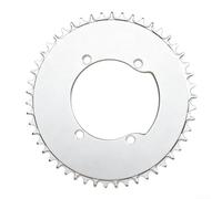 Gdfnmogo Corona da strada larga stretta 110BCD per la prevenzione delle | Adatto a pedivelle R9200/R8100, previene cadute della catena, dimensioni 44T-52T, finitura nera o argento (argento 52T)