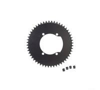 Gdfnmogo Corona da strada larga stretta 110BCD per la prevenzione delle | Adatto per pedivelle R9200/R8100, previene cadute della catena, dimensioni 44T-52T, finitura nera o argento (nero 48T)
