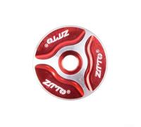 Gdfnmogo Cuffia superiore da 32 mm, realizzata in lega di alluminio per una durata leggera e duratura, compatibile con attacco senza filettatura per mountain bike e strada (rosso)