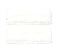 Gdfnmogo Cuscinetti per braccioli per sedia a rotelle, in morbido velluto, per un maggiore comfort e sollievo dalla pressione, 29 x 32 cm, confezione da 2 (nero e crema) (bianco crema)