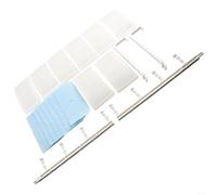 Gdfnmogo Deflettore regolabile per diffusore d'aria a soffitto, controllo direzionale a 8 vie, materiale ABS, aria fredda diretta e condensa (filtro in cotone)