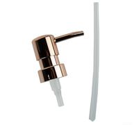 Gdfnmogo Dispenser a pompa con filettatura 28/400, dispenser per shampoo, testa di ricambio per sapone liquido, adatto alla maggior parte delle pompe per liquidi (oro rosa)