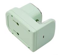 Gdfnmogo Dispenser automatico per dentifricio con portaspazzolino da parete, ricaricabile tramite USB, estrusione quantitativa, ingranaggio regolabile (verde)