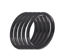 Gdfnmogo Distanziale in lega di alluminio per movimento centrale della bicicletta, set da 5 pezzi leggeri per rondelle del mozzo lavorate a CNC con spessore di 1-3 mm, rosso/nero, esterno (3 mm nero)