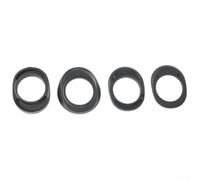 Gdfnmogo Distanziali per sterzo per bici in plastica nera da 1 1/8 pollici, compatibili con forcelle per mountain bike e bici da strada, set da 4 pezzi con spessori da 2 mm, 5 mm, 10 mm per una