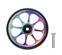 Gdfnmogo Easy Wheel 82 mm cuscinetto allargato, per Brompton e rimorchio bici pieghevole, in lega di alluminio gomma con rotolamento liscio, e design leggero (colorato)