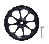 Gdfnmogo Easy Wheel 82 mm cuscinetto allargato, per Brompton e rimorchio bici pieghevole, in lega di alluminio gomma con rotolamento liscio, e design leggero (nero)