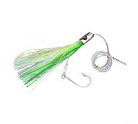 Gdfnmogo Esca a traina a polpo da 8,7 pollici, 85 g, con cavo da 1,7 m e gancio 8/0, in morbido silicone per pesca in acqua salata, per pesca a traina per pesca a traina tonni (A) (22 cm/85 G)