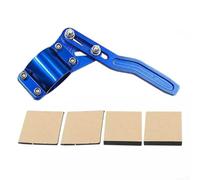 Gdfnmogo Estensore per leva del segnale di direzione in alluminio, per volante e sterzo, regolabile da 30 mm a 100 mm, adatto per leve di diametro da 18 a 28 mm, colore blu