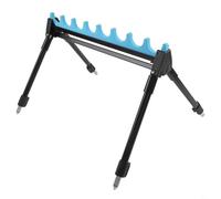 Gdfnmogo Fermacanna lunga per canna da pesca, design telescopico a 2 sezioni, in lega di zinco e struttura in EVA, che garantisce stabilità sicura e durata nel tempo, blu