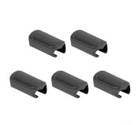 Gdfnmogo Fermacavi per bicicletta, supporto per cavo del freno e ingranaggi, a forma di U, ovale, triplo foro, fissaggio per MTB e ciclismo su strada, in plastica, colore nero (B-5 pezzi)