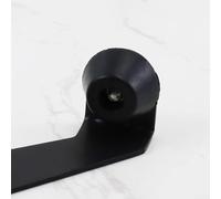 Gdfnmogo Fermaporta a 90 gradi, limitatore di 90 gradi, 1 coppia sinistra e destra, in acciaio inox 304, spessore 2 mm, con cuscinetto in gomma per montaggio superiore, per stanze in legno