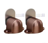 Gdfnmogo Fermaporta magnetico in lega di zinco, con supporto per montaggio a parete, design antiruggine per porte di casa e ufficio wi 5-25 (bronzo rosso)