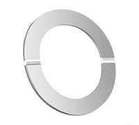 Gdfnmogo Flangia divisa da parete, piastra rotonda in acciaio inox, copertura per tubo dell'acqua da 80-160 mm di diametro (160 mm)