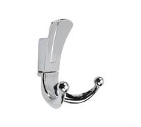 Gdfnmogo Gancio doppio in bronzo in lega di zinco per bagno, montaggio a parete, cappello e strumento, accessori per la casa (4)