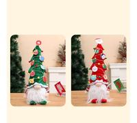 Gdfnmogo Gnomo natalizio in morbido peluche, decorazione per la casa e le feste, gnomo Tomte con fascino festivo, altezza 37 cm, perfetto per caminetti (verde)