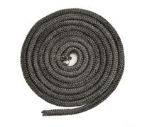 Gdfnmogo Guarnizione in fibra di vetro per porta della stufa, resistente al calore, nera, diametro 10 mm o 12 mm, lunghezza 2 m, per stufe a legna, caminetto, caldaia (2)