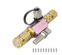 Gdfnmogo HVAC Valvola Core Tool 1/4 5/16 Pollice Universale AC Service Kit Doppio O-Ring Valvola a Sfera Guarnizione Tappo Magnetico Con 10 Nuclei di Ricambio Per Aria Condizionata