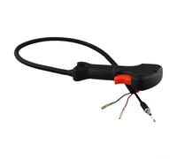 Gdfnmogo Impugnatura dell'acceleratore con interruttore e cavo, 80 cm, adatta per tubi da 19 mm per decespugliatore e tagliaerba compatibile con Honda/giardiniere/Gazela/Enchel/Teksas