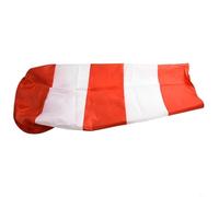 Gdfnmogo Indicatore di direzione del vento in poliestere rip-stop rosso e bianco con strisce riflettenti per aviazione, meteorologia all'aperto, agricoltura e (100 cm)