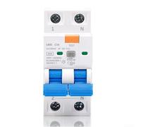 Gdfnmogo Interruttore di circuito FI 1P+N 16A RCBO, tipo AC 30MA protezione da perdite con protezione da sovraccarico da cortocircuito, design compatto per elettrodomestici elettrici