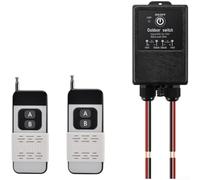 Gdfnmogo Interruttore telecomando wireless da 12 V con impermeabilità IP65 e capacità di carico 30 A per ventilatori, pompe e luci, dotato di un telecomando a lungo raggio fino a 1000 m (B)