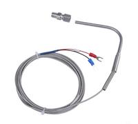 Gdfnmogo K Tipo Sensore Egt Termocoppia per Gas di Scarico Motore - Sonda in Acciaio Inox 1 sopra 8 per Npt Filo 100 a 500cm Cavo -100 per 12 ()