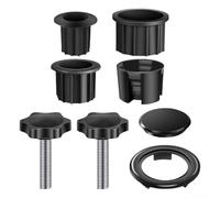 Gdfnmogo Kit di accessori per ombrellone da giardino, adattatori per portaombrelli, manicotto in plastica, anelli di riduzione (32 mm, 38 mm, 48 mm), per palo parasole per terrazza esterna