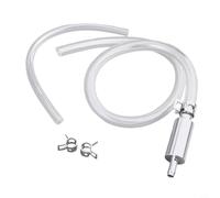 Gdfnmogo Kit di attrezzi per lo spurgo dei freni per moto e auto, corpo in alluminio con valvola di ritegno, adatto per spurgo idraulico dei freni, include tubo e valvola