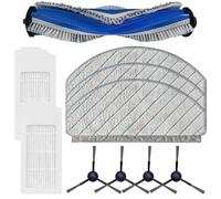 Gdfnmogo Kit di panni per mocio con filtro a spazzola laterale principale compatibile con aspirapolvere robot Deebot N20/N20 Plus/N20 Pro Plus, include spazzola principale, panni per mocio (A